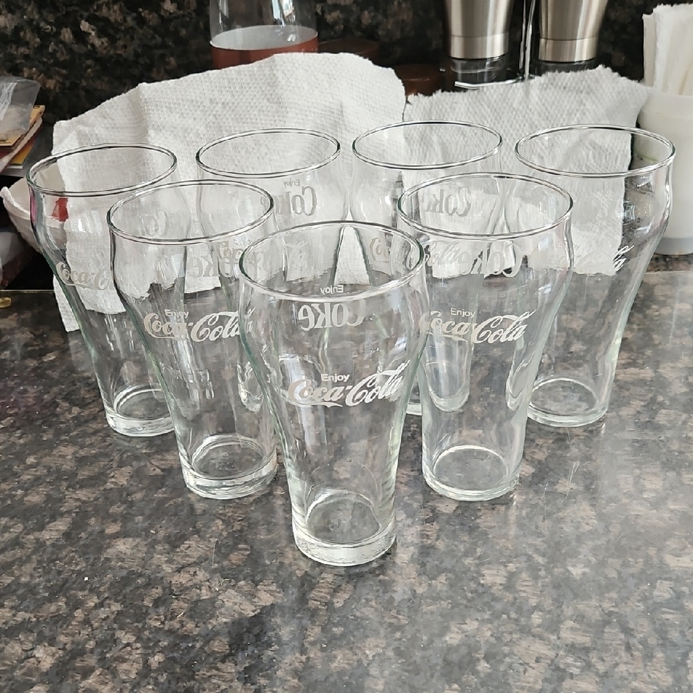 Coca Cola Transparent Glass Collection